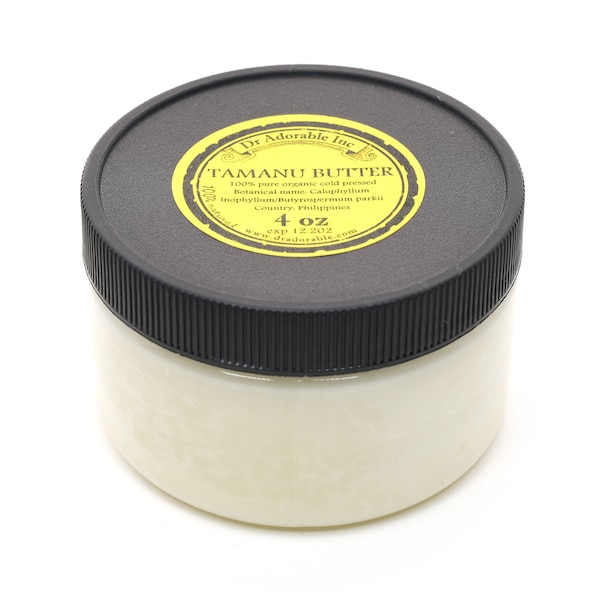 4 oz - Premium Tamanu Butter - Organic 100% Pure RAW Fresh Natural Premium Skin Care Body Nails
