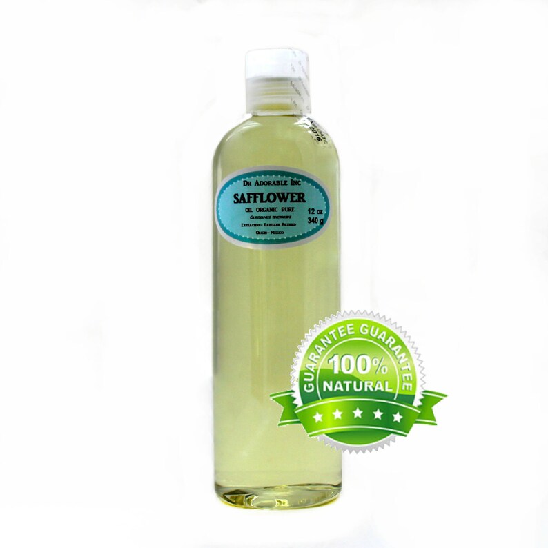 12 Oz Safflower Oil 100 Pure Organic Cold Pressed Etsy