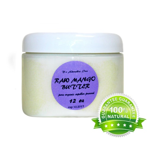 12 OZ Raw Pure Organic Mango Butter Etsy