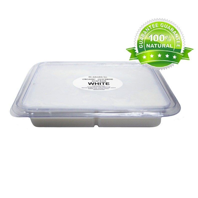 2 LB White Glycerin Melt & Pour Soap Base Organic Premium Best image 1