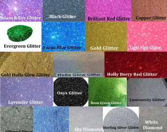 1 Oz Glitter Mica Pigment Nail Polish Eye Shadows Lip Products Mineral Make Up Cosmetic Bath and Beauty - Choose your color