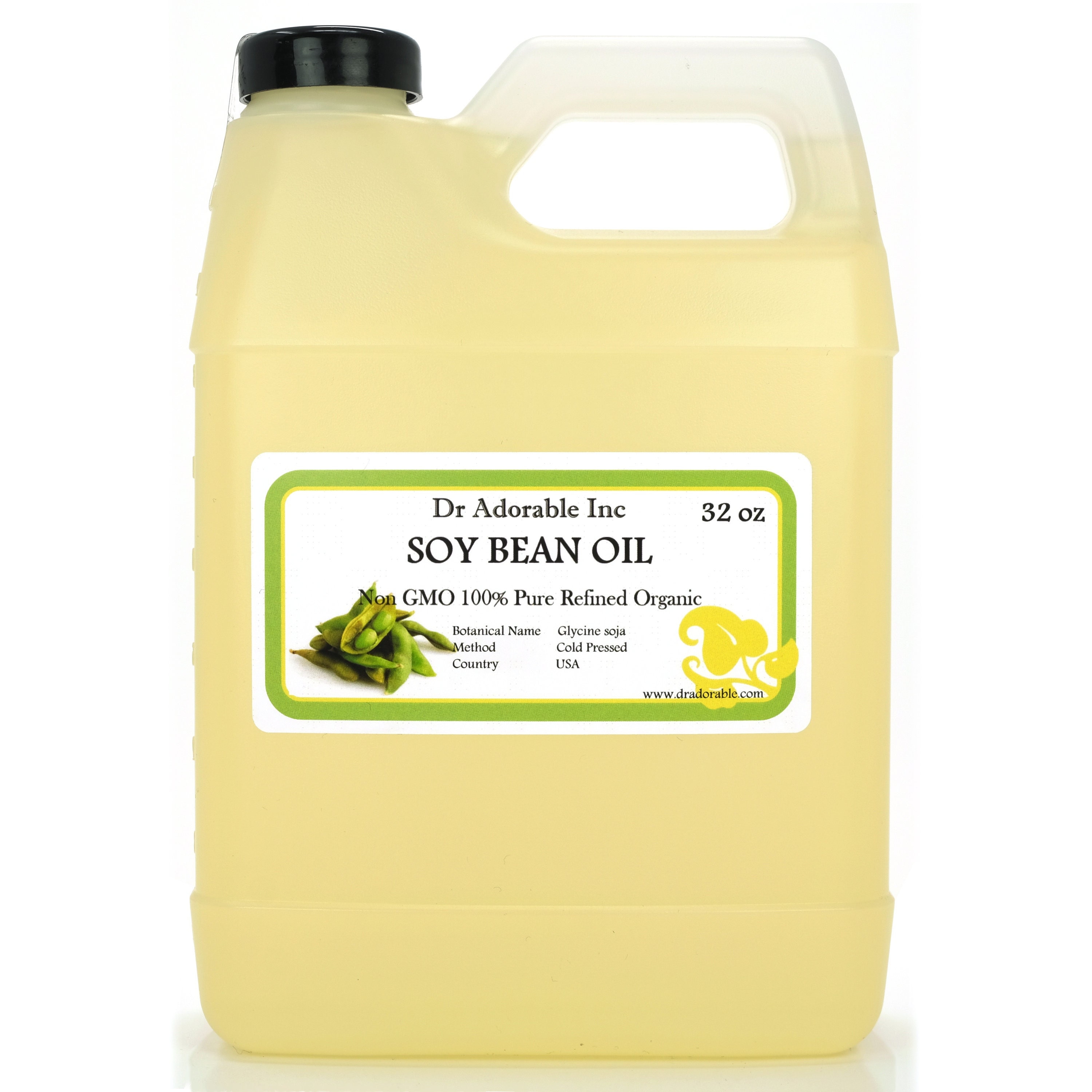32 Oz Soybean Oil Pure and Organic Cold Pressed Soy Bean