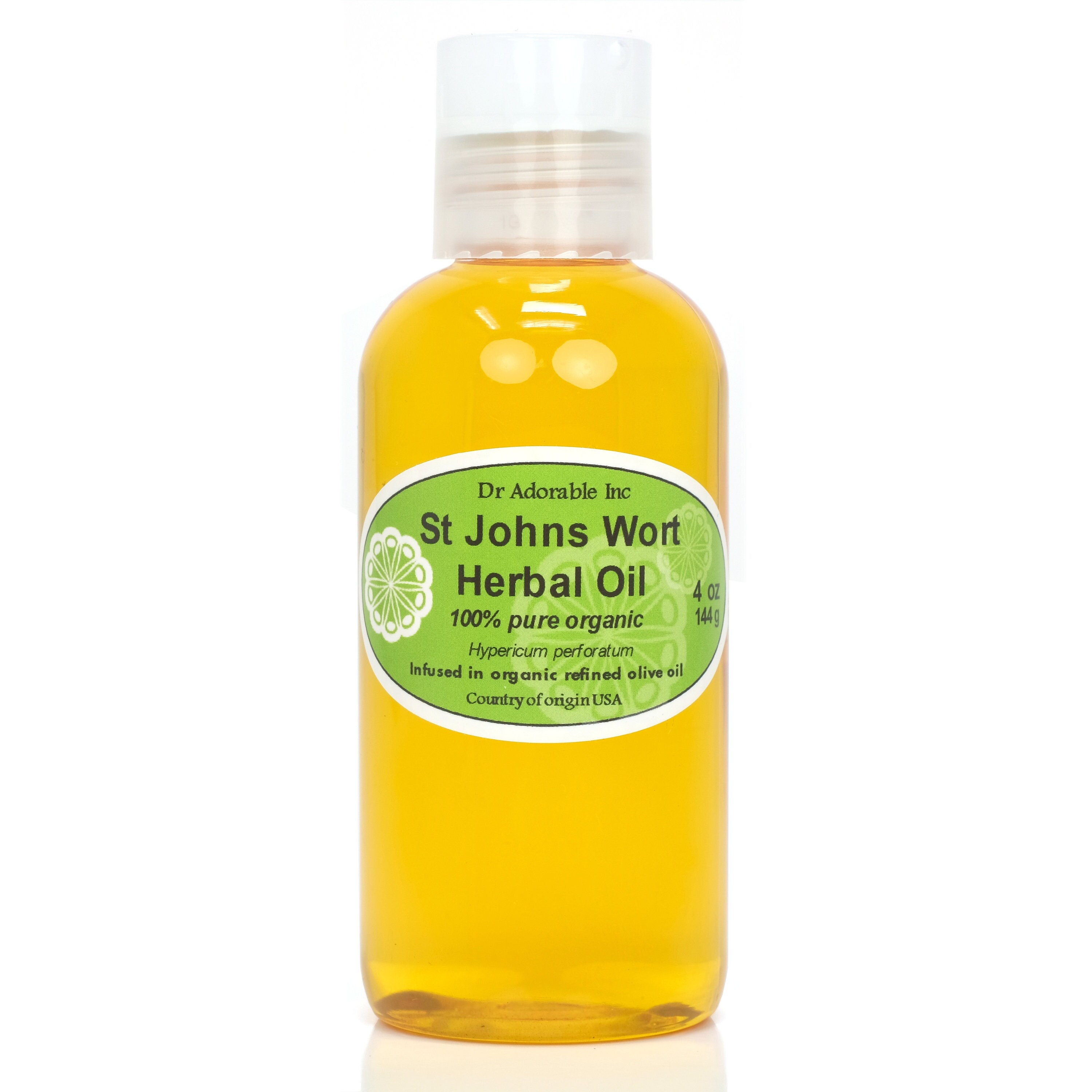4 oz - Premium St. Johns Wort Wart Herbal Oil - Skin Care Hair Body Nails Beauty Care