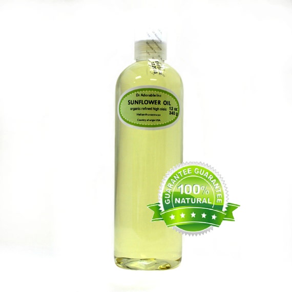12 OZ Aceite de girasol refinado alto oleico orgánico prensado - Etsy México