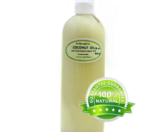 16 oz - Aceite de coco 100% puro 76 grados orgánico puro fresco natural