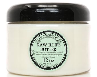 12 oz - Premium ILLIPE Butter - Fresh Organic Cold Pressed 100% Pure Natural