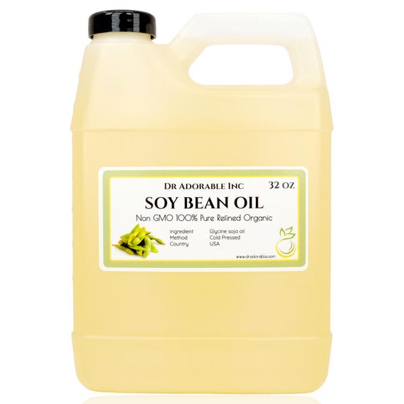 32 oz - Soybean Oil - Pure & Organic Cold Pressed Soy Bean