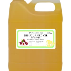 32 Oz UNREFINED Hibiscus Seed Oil 100% Pure Organic Natural