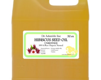 32 Oz UNREFINED Hibiscus Seed Oil 100% Pure Organic Natural