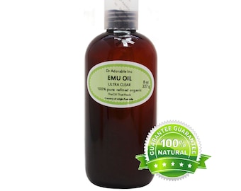 8 oz - Emu CLEAR Oil - 100% Pure Fresh From Australia Natural Organic