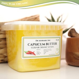 thumbnail image 2 of DR. ADORABLE Cold Pressed Pure & Organic Capsicum Butter – You Pick Size, Free Shipping 2 of 3