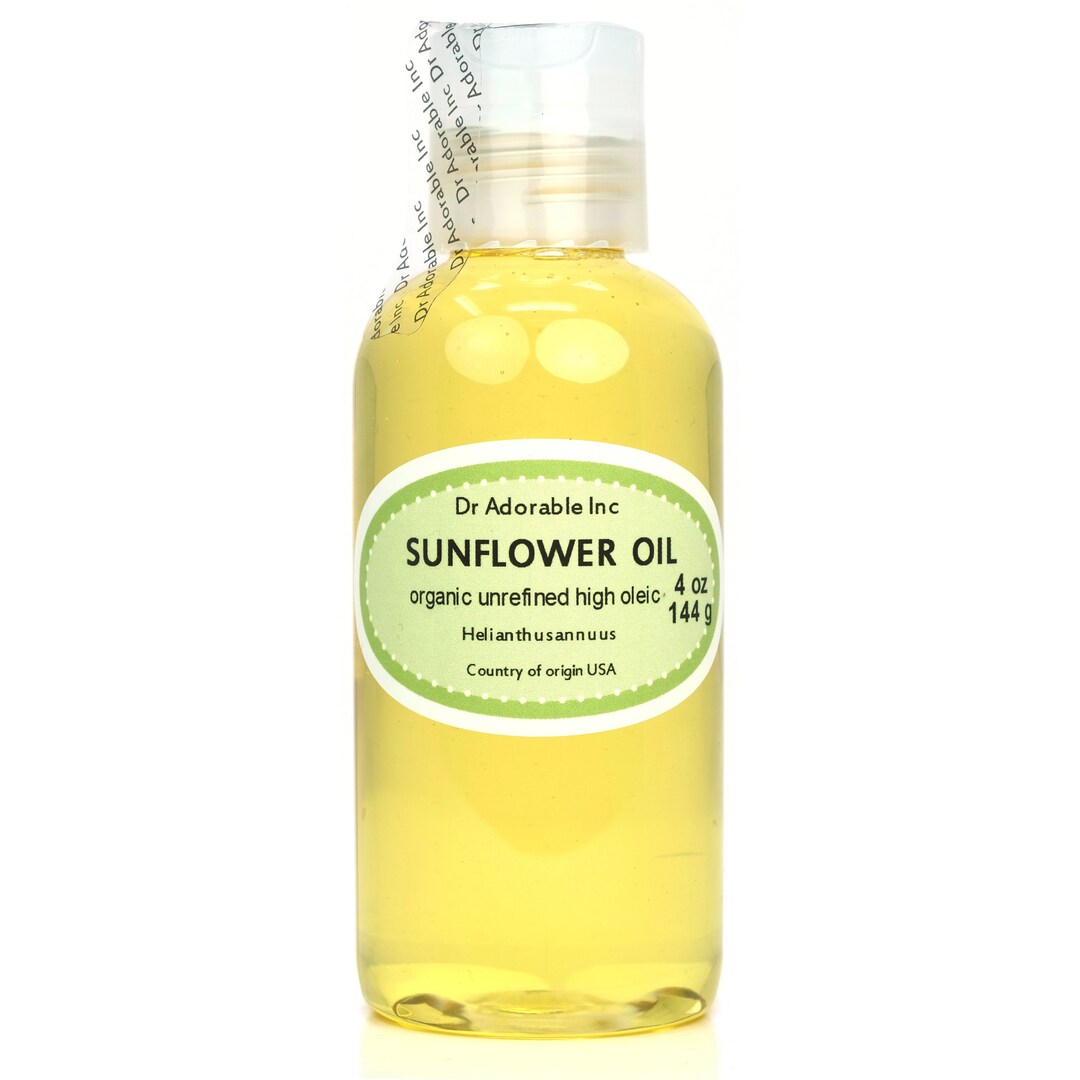 4 oz - Sunflower Oil UNREFINED - Organic 100% Pure Cold Pressed