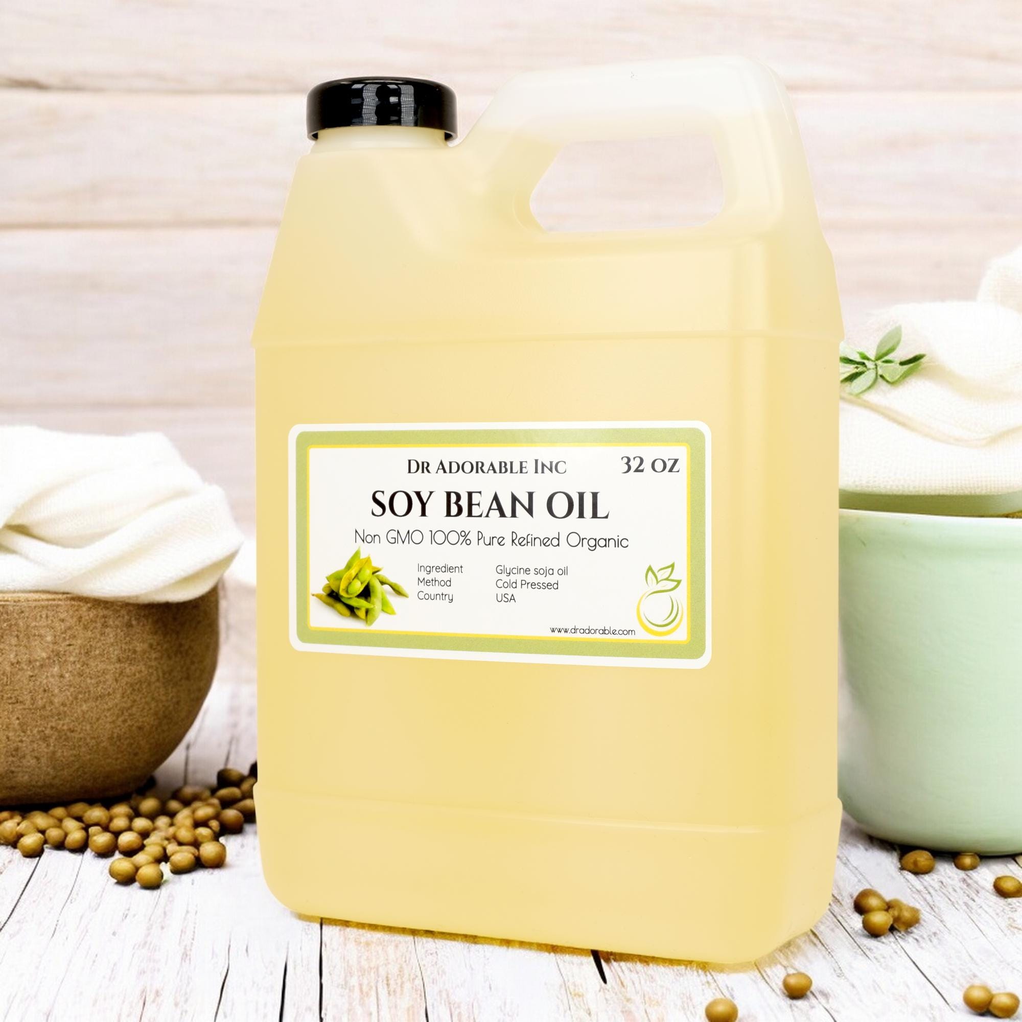 32 Oz - Soybean Oil - Pure & Organic Cold Pressed Soy Bean - Etsy