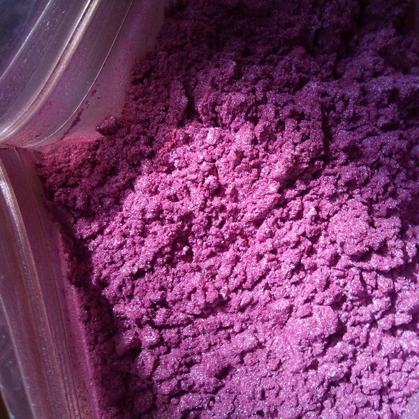 1 Oz Rose Rouge Bleu Mica Pigment Idéal pour les savons cosmétiques Bombes de bain Lotions Gels douche Sels de bain et bien d’autres