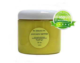 16 oz - Organic Pure Premium Avocado Butter - Great Moisturizer