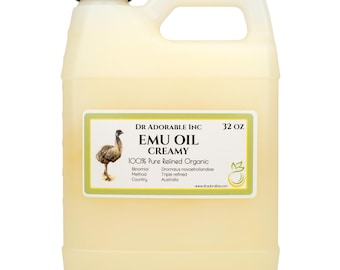 32 oz - Aceite cremoso de emú - 100 % puro, orgánico y fresco de Australia
