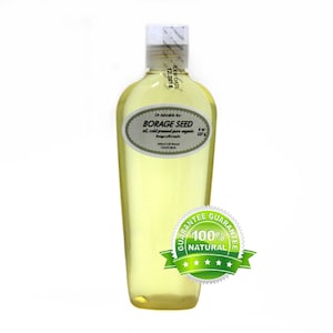 8 oz Borage Oil Pure Organic Cold Pressed