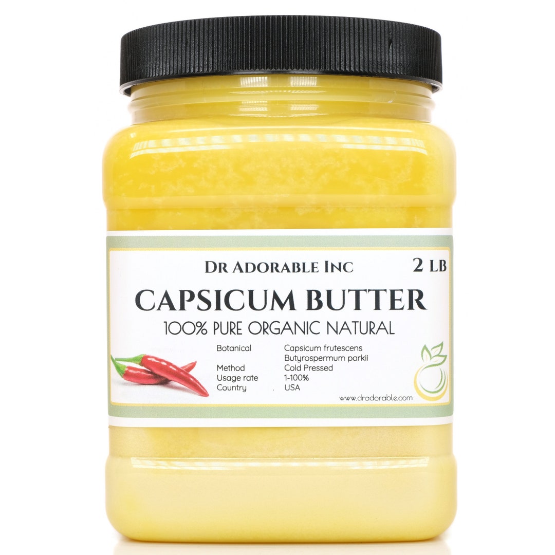 2 Lb - Capsicum Butter - Cold Pressed Pure & Organic - Etsy