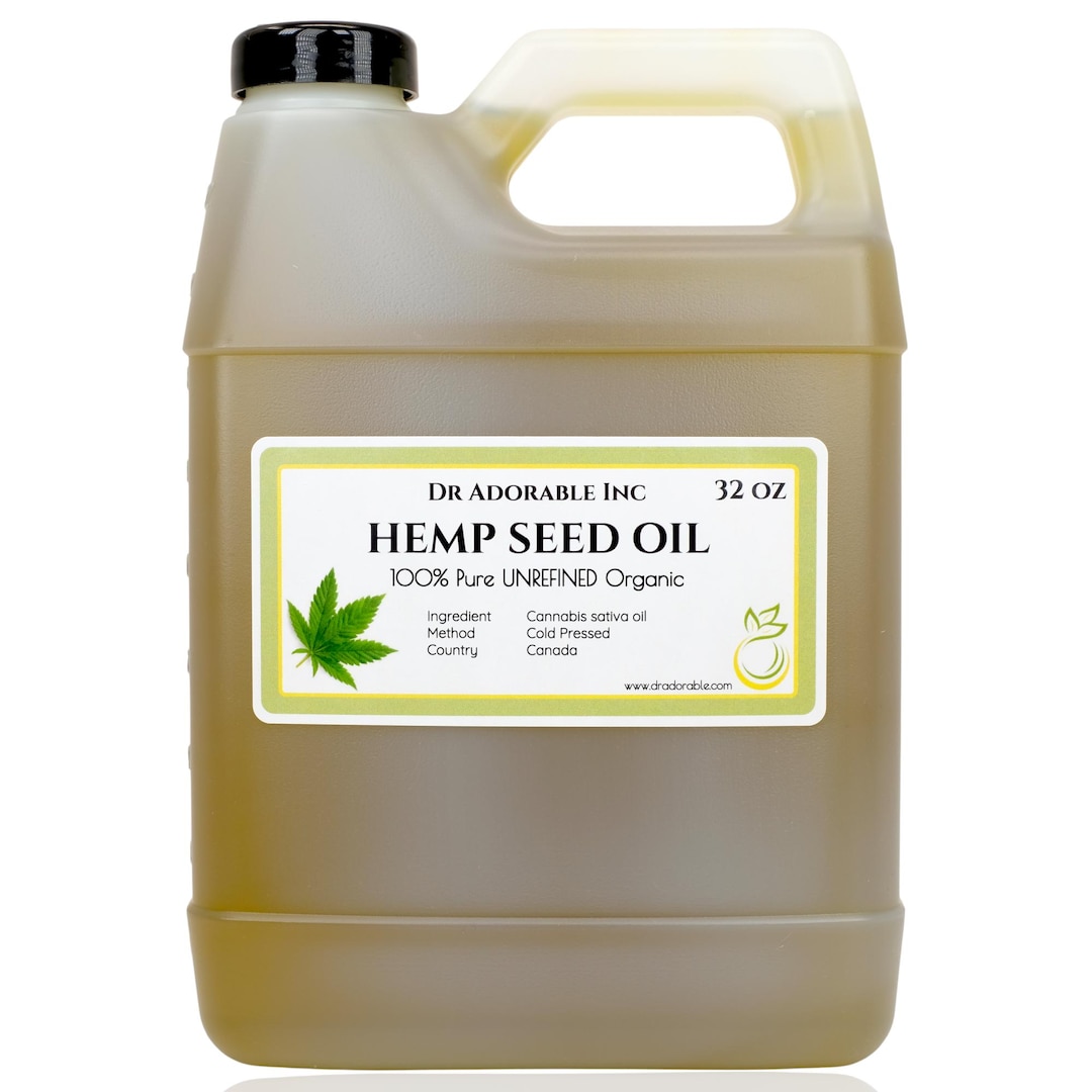 Organic Hemp Oil - Unrefined, Cold-Pressed Hemp Seed Oil