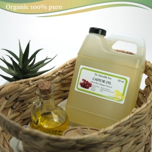 32 oz Organic Castor Oil 100% Pure Cold Pressed image 2