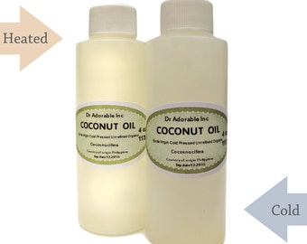 4 OZ Extra Virgin Unrefined 100% Pure Coconut Oil Organic