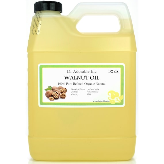 32 oz - Walnut Oil - REFINED Organic Cold Pressed 100% Pure Massage Creams