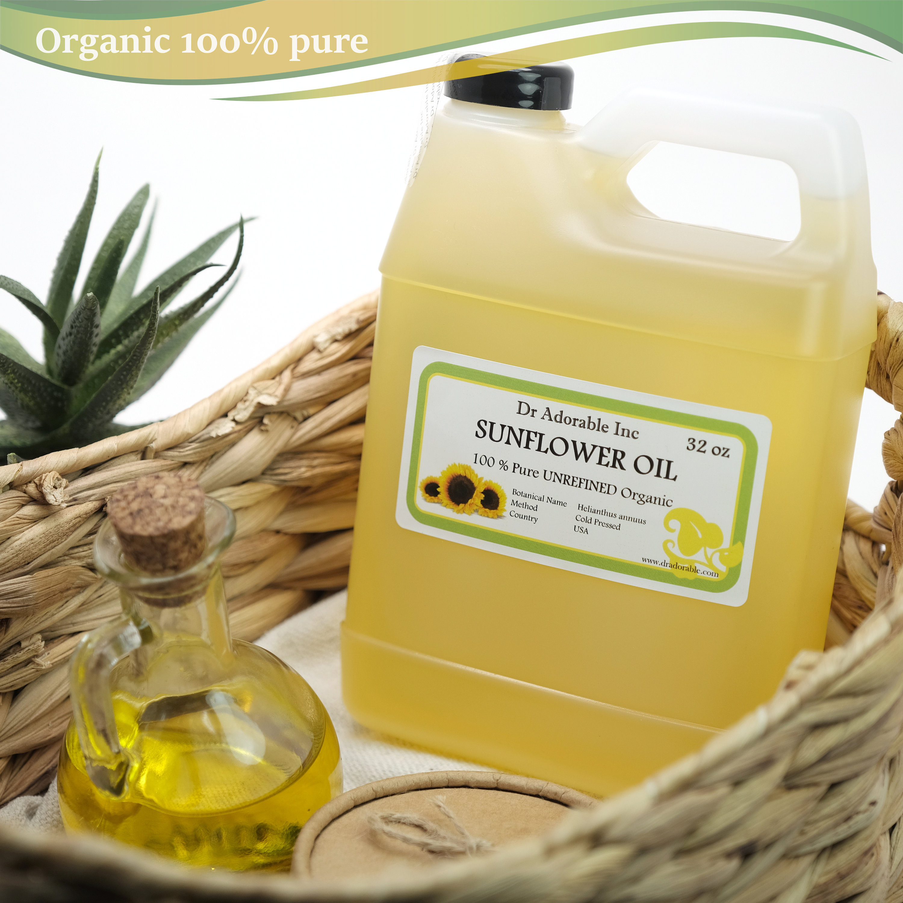 32 Oz Pure Organic Sunflower Unrefined Oil Cold Pressed Etsy