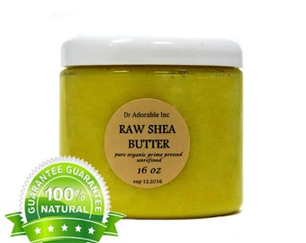 16 oz / 1 lb - Raw UNREFINED Shea Butter From Ghana