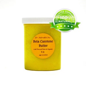 8 Oz Beta Carotene Butter Cold Pressed Pure & Organic