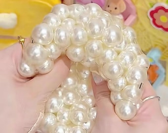 Pallina antistress croccante fatta a mano con perle: carina, croccante e rilassante