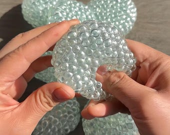 Handmade Glass Stress Ball 6cm – Cute, Crunchy, and Relax