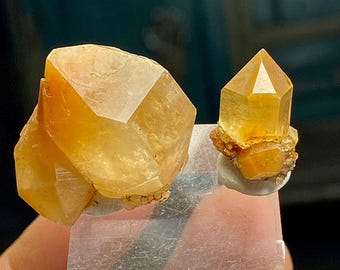 Pair Astrophyllite included quartz crystals/ specimen .  15 grams