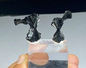 BOWTIE Epidote (2 Pieces) from Kharan Baluchistan Pakistan.  14.5 g both pieces