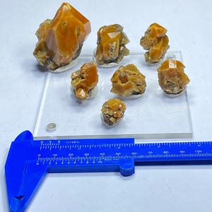 Quartz with Astrophyllite inclusions and aigerine from Pakistan. 132 grams & 7 pieces