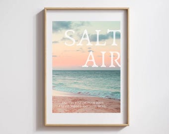 Salt Air And The Rust On Your Door I Never Needed Anything More DIGITAL DOWNLOAD Wall Art August Folklore Lyrics Taylor Inspired Living Room