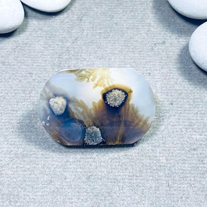 Rare Scenic Dendritic Agate, Unique Flower & Tree Pattern Stone, Designer Gemstone Jewelry Supply