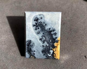 Unique Maligano Jasper Cabochon - 36x28x7mm - Natural Dendritic Indonesian Jasper - Stone for Jewelry Making & Wire Wrapping