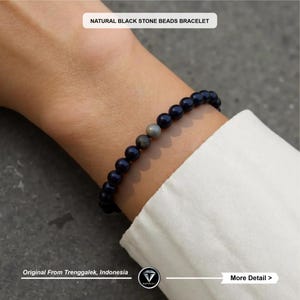 ZWARTE OBSIDIAN-armband-8 mm AA-klasse natuurlijke zwarte obsidiaan-beschermende armband-healing kristal armband-kralen armband-edelsteen armband