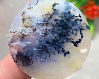 Shazar Scenic Dendrite Agate Cabochon Scenic Dendritic Agate Cabochon. Natural Shazar Dendrite Gemston