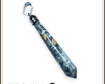 Maligano Jasper Natural handmade beautiful pendant for necklace him gift for her jewelry making rare find gemstone Natural Pendant Pendulum
