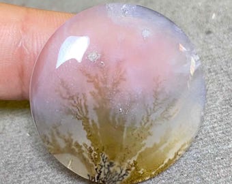 Shazar Dendritic gemstone Scenic Agate loose gemstone for jewelry.
