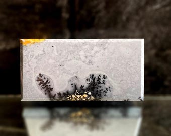 Maligano Jasper Cabochon: Scenic Dendrite Gemstone, Handmade
