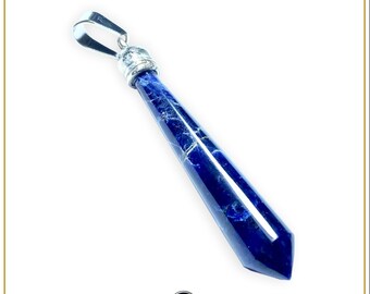 Sodalite Necklace, Sodalite Pendant, Blue Gemstone Necklace, Sodalite Jewelry, Natural Healing Crystal Necklace for Men for Women Gift