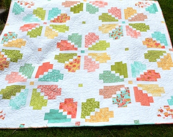 Petal Pop - PDF Quilt Pattern - Jelly Roll Friendly in 5 size options