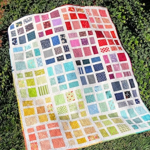 Simply by Design - PDF Quilt Pattern - Scrap or Fat Eighth/Quarter Friendly in 6 size options