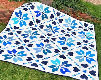 Sweater Weather - PDF Quilt Pattern - Fat Quarter Friendly in 5 size options
