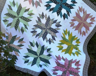 True North - PDF Quilt Pattern - Fat Eighth/Quarter Friendly in 6 sizes