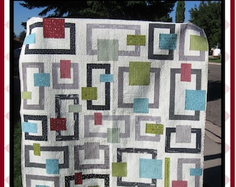 In Your Neighborhood - PDF Quilt Pattern with 3 size options