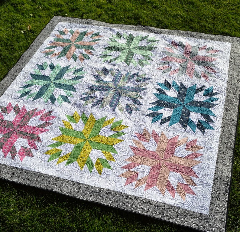 True North HARD COPY Quilt Pattern With 4 Size Options Etsy