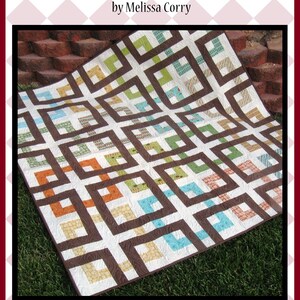 Square Dance - HARD COPY Quilt Pattern with 4 size options